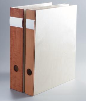 AKTION: Holzordner, Aktenordner aus Holz, 40 mm breit 